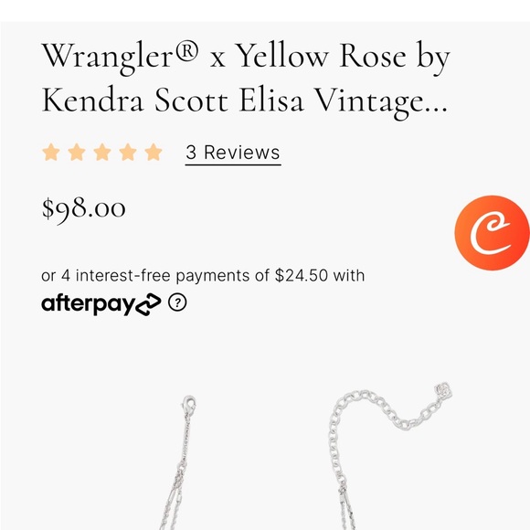 NWT Wrangler® x Yellow Rose by Kendra Scott Elisa Necklace - Picture 4 of 4